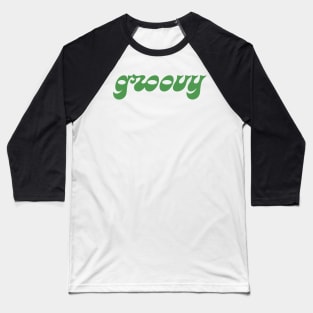 groovy font 2 Baseball T-Shirt